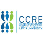 Logo of CCRE: Center for Community Research and Education, Lewis University, our corporate and foundation partner